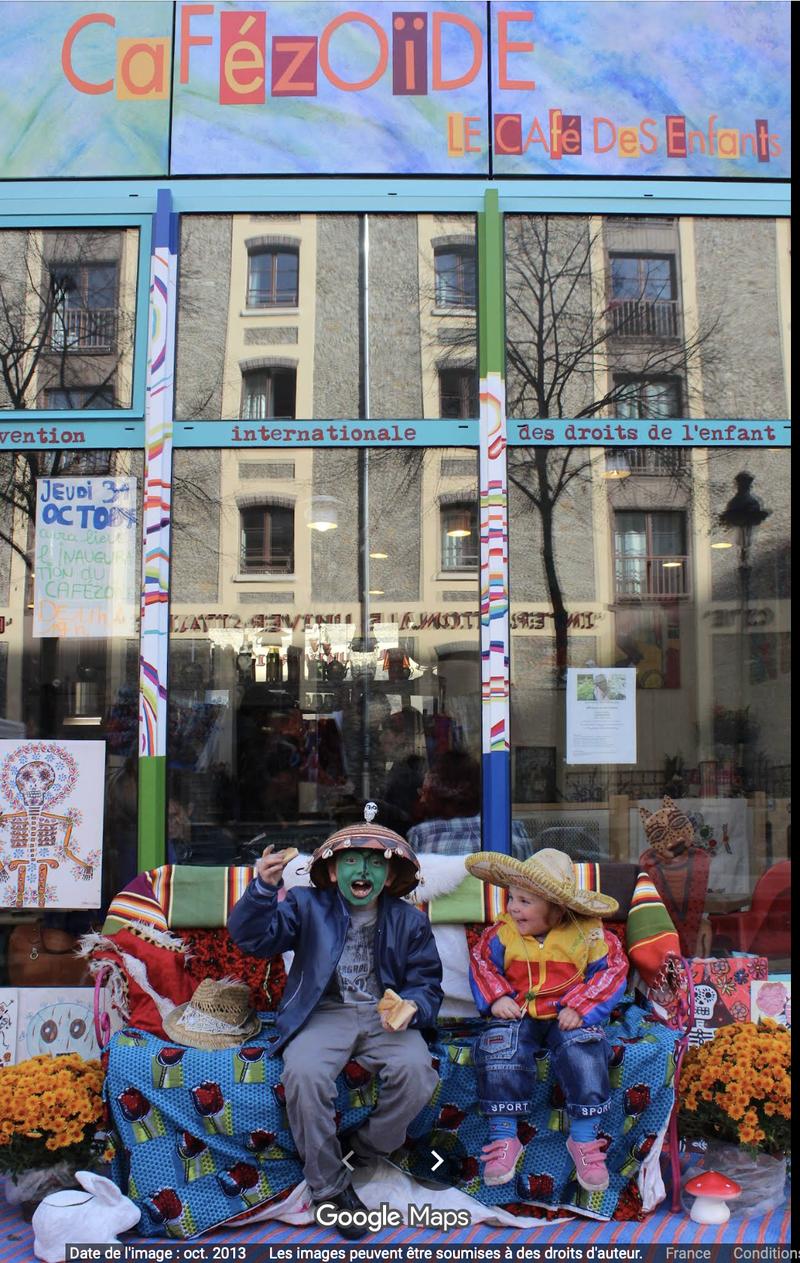 Cafézoïde café culturel enfants Paris 19ème ateliers jeux